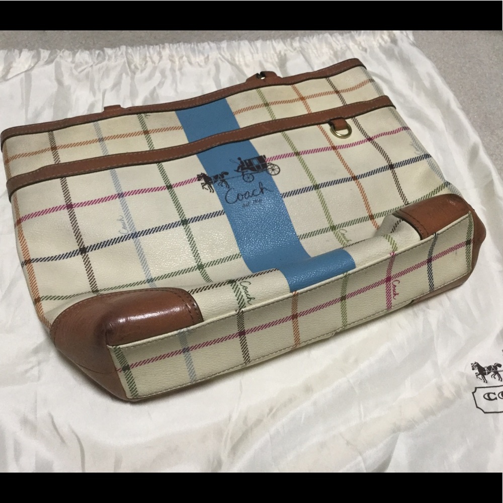 Women’s coach plaid handbag